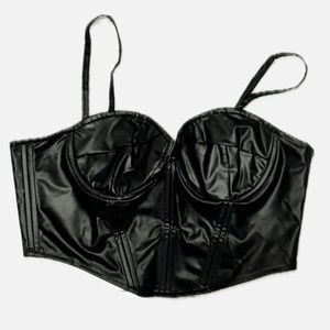 Leather Corset Top